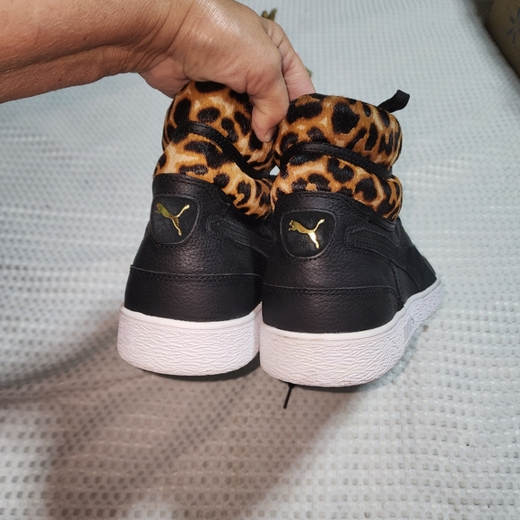 PUMA NWT MENS SZ 17 RALPH SIMPSON MID WILD LEOPARD BASKETBALL SNEAKER SHOES - Picture 8 of 9